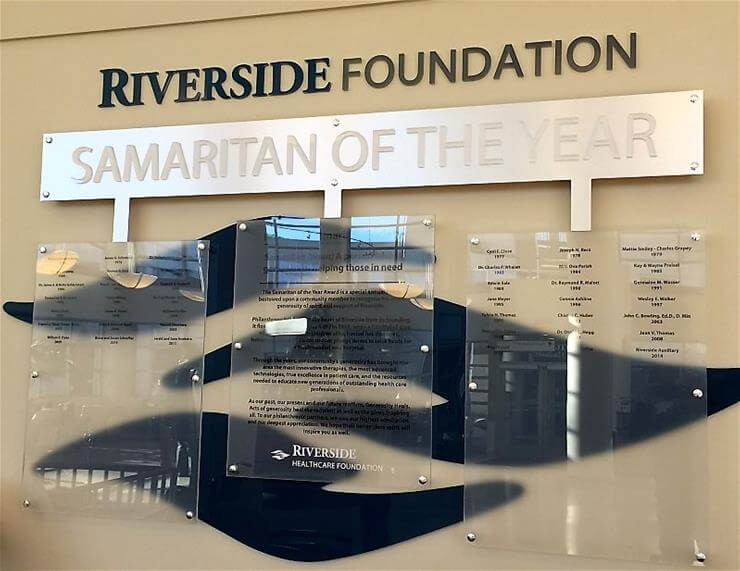 RMC Samaritan of the Year dimensional Wall Graphic